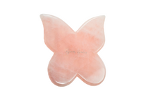 Load image into Gallery viewer, Rose Quartz Butterfly Gua Sha