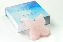 Load image into Gallery viewer, Rose Quartz Butterfly Gua Sha
