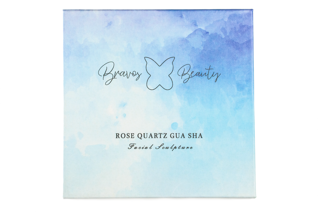 Rose Quartz Butterfly Gua Sha
