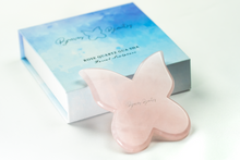 Load image into Gallery viewer, Rose Quartz Butterfly Gua Sha
